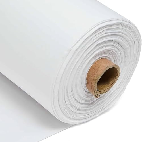 CQL Calico Fabric – 155GSM Cotton Material for Quilting, Embroidery, Upholstery, Dressmaking, Pattern Cutting, Costume & Clothes Textiles(White, 10 Metre)