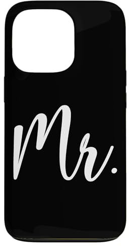 Mr. and Mrs. Matching Married Wedding Couple Wife Husband Case for iPhone 13 Pro