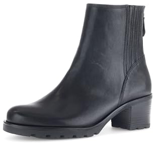 Gabor Damen Ankle Boots, Frauen Stiefeletten,halbstiefel,Kurzstiefel,uebergangsschuhe,uebergangsstiefel,Stiefel,schwarz (Micro),38.5 EU / 5.5 UK