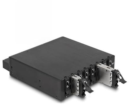 DeLOCK 47129 Laufwerksschacht-Shop, 13,3 cm (5,25 Zoll), Speicherplatte für Festplatten, Schwarz