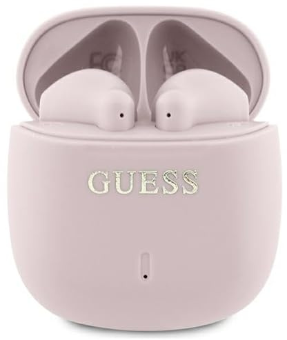 CG Mobile Guess Bluetooth Kopfhörer TWS + Dockingstation Printed Classic Logo pink