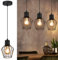 Lichtmaler Hängeleuchte Esstisch Pendelleuchte Retro - Pendellampe E27 Schwarz 1 Flammig Hängend Lampen Metall Lampenschirm Hängelampe Industrie Wohnzimmerlampe für Küche Schlafzimmer Cafe