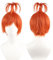 NiceLisa Orange Kurze Perücke Unisex Frauen Angst Anxiety Inside Cosplay Kostüm Perücke Prestyled Ahoge