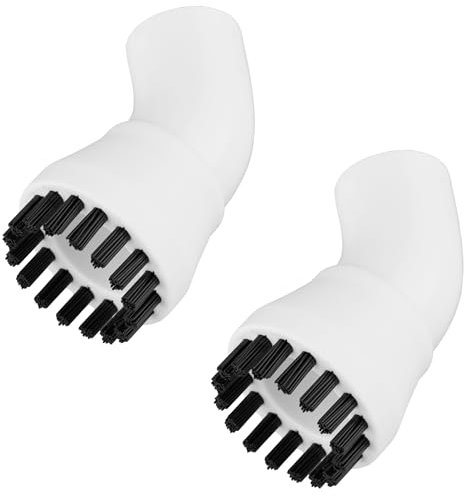 ALANBERG® Dampfreiniger, Leistung: 1500 W, Aufheizzeit: 15 sec., 6-Dampfintensitäten, Volumen: 1.3L, 20-teiliges Zubehörset, Tragbar oder Rollend, Weiß (Nylonbürste)