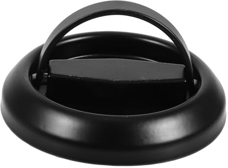 iplusmile Stainless Steel Material Recessed Flush Pulls Black Internal Door Handles Bathroom Mortice Lock Hidden Pull Handle Round Design