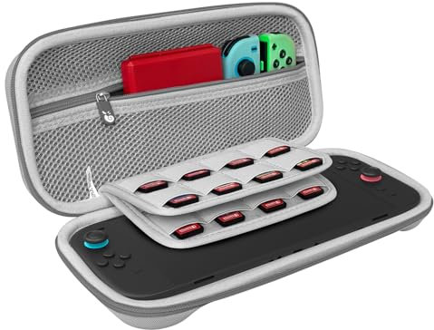 Hermitshell Hard Travel Case for Nintendo Switch 2 controller (Only case) (grey, Case for controller + charger)