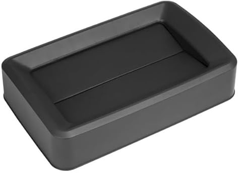 Jantex Hinged Polypropylene Slim Bin Lid for 60/80Ltr Bins, Black, 80 L | Hands-free waste disposal helps maintain strict hygiene standards in busy professional kitchens and food prep areas.