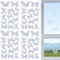 KEYRI 56 Stück Fensteraufkleber Vogelschutz, Schmetterling Prisma Fensteraufkleber Regenbogen Fensterfolie Suncatcher Sticker für Fenster Esszimmer Schlafzimmer Schützt Vögel vor Glaskollisionen (56)