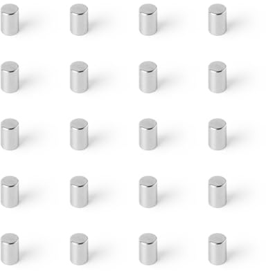 Strong Magnets Neodym Magnet - Rund 4 x 6 mm - 10 Stück - Extra stark, hält bis 639 g - Für Magnettafel, Kühlschrank, Whiteboard, Pinnwand, Büro