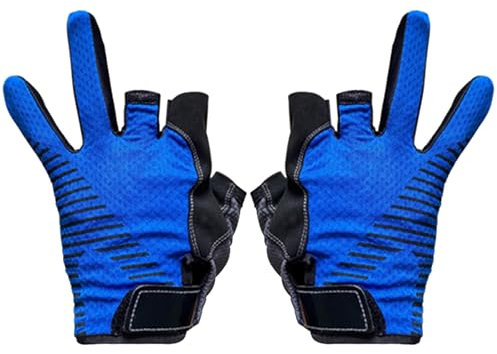 ZBIianxer Schnelle Trocknende Nicht Überrutschende Fischereihandschuhe 3 Fingerlose Fischereihandschuhe Atmungsaktive Außenhandschuhe Für Frauen Männer Outdoor Aktivität