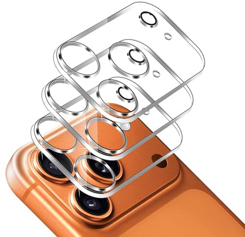 QULLOO Kameraschutz für iPhone 17 Pro Max für Panzerglas, 3 Stück Kamera Schutzfolie 9H Härte Schutzglas HD Klar Linse Folie Anti-Kratzen Kamera Schutz