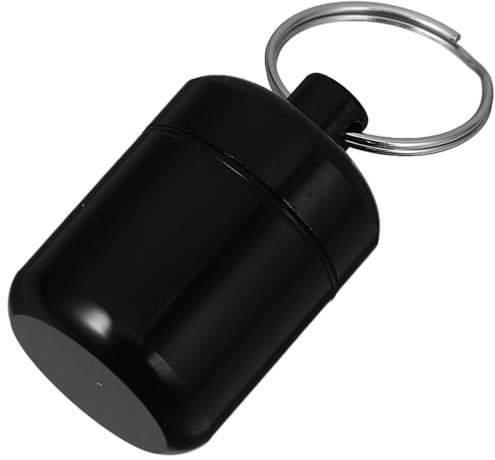 IWOWHERO Tragbares mit Schlüsselanhänger Etui Ohrstöpsel aus Aluminiumlegierung und Einfachen Schutz der Ohrstöpsel und Leicht für Reisen