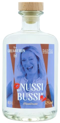 Die Gruaberin | Nussi Bussi | Haselnuss | Edelspirituose mit Kakao verfeinert | Monika Gruber meets Lantenhammer Destillerie | 0,5 l. Flasche