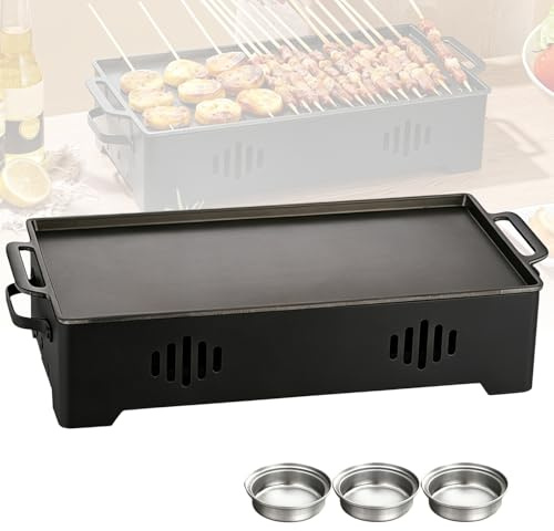 Plaque chauffante pour barbecue, plaque de maintien au chaud, bougie chauffe-plat, récipient de maintien au chaud pour aliments et grillades, chauffe-viande, accessoires pour barbecue, fête en plein