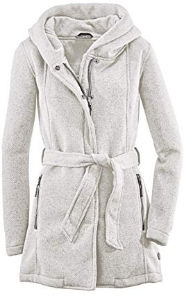 G.I.G.A. DX Damen Frydara Casual Strick Parka Mit Kapuze Und Gürtel, Off White, 44