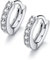 Kleine Kreolen-Ohrstecker für Knorpel, 6 mm, Cubic Zirkonia, für Damen, Teenager, Mädchen