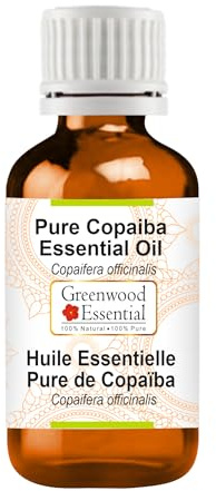 Greenwood Essential Naturreine Ätherisches Copaiba-Öl (Copaifera officinalis) Dampfdestilliert 100ml (3.38 oz)