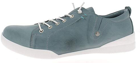 Andrea Conti Damen Low Top Sneaker, Petrol, 38 EU