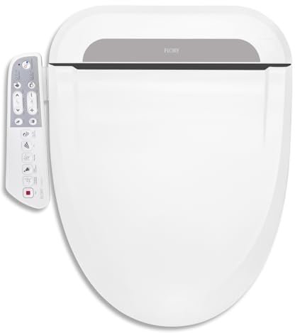 Siège de bidet électrique intelligent, 600X, version avancée, siège de toilette chauffant avec 5 fonctions de nettoyage, sèche-cheveux, fermeture en douceur et veilleuse (600 Advanced)