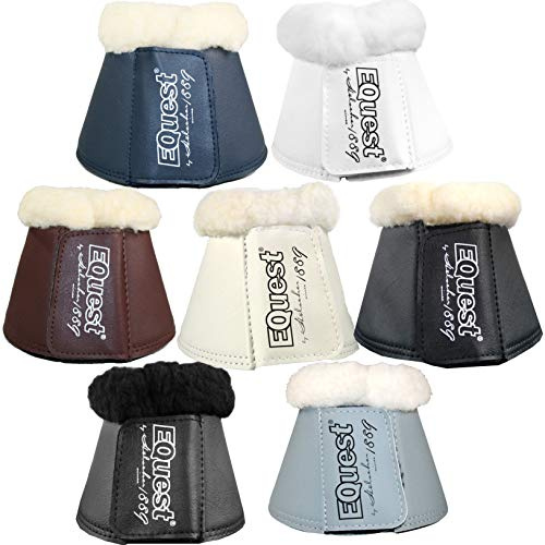 EQuest Soft Hufglocken in 8 Farben und 4 Größen, Größe:XL, Farbe:schwarz/Natur