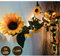 Fielegen 30 LED Künstliche Sonnenblume Girland Lichterkette, 2.2 M Ranken Mit Lichtern Batteriebetriebene Feenlichter für Hochzeit, Valentinstag, Garten Geburtstag Party Dekor