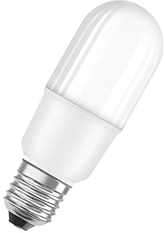 OSRAM LED-Lampen, Stick mit E27 Sockel | klassische Stabform, energiesparend, 60W-Ersatz, warm weiß, matt | PARATHOM STICK 60 FR 8 W/2700 K E27