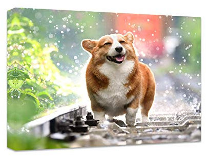Anjiefo Canvas Drucke mit Ihren Fotos auf der Leinwand Individuelle für Familien Leinwandbilder als Geschenk personalisierte Kunstdruck zu drucke (20cm x 15cm)