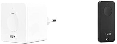 NUKI Bridge, WLAN Bridge, Erweiterung für Smart Lock & Opener, ermöglicht WLAN Verbindung weiß & Fob, elektrischer Türöffner, Sperren auf Knopfdruck, Erweiterung Smart Lock 2.0