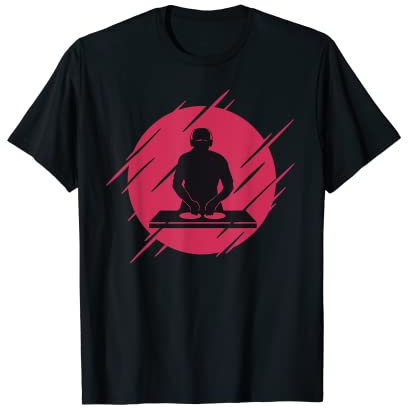DJ Disc Jockey Musik Plattenspieler T-Shirt für DJs T-Shirt