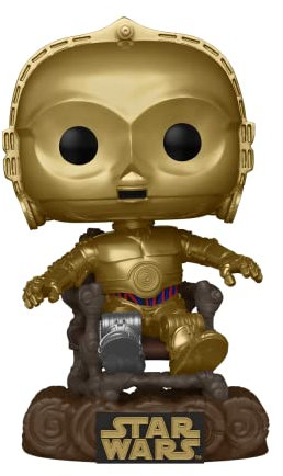 Funko Pop! Star Wars: RotJ 40th - C-3PO - C3P0 in Chair - Vinyl-Sammelfigur - Geschenkidee - Offizielle Handelswaren - Spielzeug Für Kinder und Erwachsene - Movies Fans