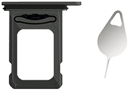 Compatibile con Doppio Nano Scheda SIM Slot Supporto per iPhone 14 Pro A2894 6.1 / iPhone 14 Pro Max A2890 6.7 Con Pin Space Black