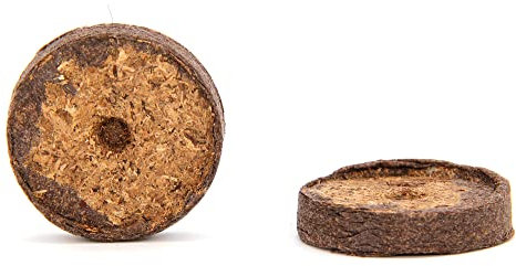 FLORTUS – Torf Quelltabletten aus Sphagnum Torf mit NPK Dünger – 1500 Stück (36 mm) Quelltabs biologisch abbaubar – Alternative zu Torfquelltöpfen – torfhaltige Anzuchterde zur Pflanzen Anzucht