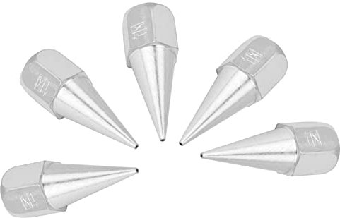 Schmierpistolen-Nadelspitze, Yosoo 5-teiliges Metall-Ersatzfettspitzen-Düsennippel-Schmierzubehör für Fettpressen