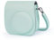 Leebotree Sofortbildkameras Tasche Kompatibel mit Instax Mini 12 / Mini 11 Sofortbildkamera aus Weichem Kunstleder mit Schulterriemen und Tasche (Mint Green)