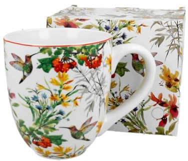DUO FLORAL XXL Becher 1000 ml LINNEA New Bone China Porzellan
