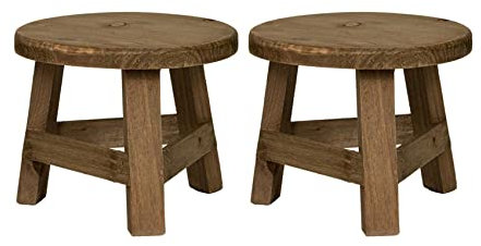 BYSL 2X Wooden Plant Stand, High Stool Plant Stand Multi-Function Flower Pot Holder, for Gardening Decoration Living Room