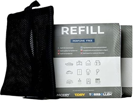 AbsoDry Duo Family - Luftentfeuchter Auto Innenraum ohne Strom - Verhindert beschlagene Scheiben - Wohnwagen, Wohnmobil & Auto Entfeuchter - Car Dehumidifier - KFZ Lufttrockner mit Granulat