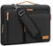 MOSISO 360 Protective Laptop Bag 17.3 inch, 17-17.3 inch Computer Shoulder Bag Compatible with Dell, HP, Lenovo, Asus, Acer, Alienware, Side Open Messenger Case &4 Zipper Pockets&Handle, Black
