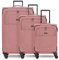 REDOLZ Koffer-Set 3-teilig für Damen & Herren | leichte & stabile Reise-Trolleys, hochwertiges Softcase, 4 Doppelrollen & TSA-Schloss |erweiterbar mit Dehnfalten (Essentials 12)