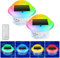 Gudapin Floating Pool Lights, 2PC Solar Pool Lights That Float, RGB Color Changing Waterproof LED Lights, Rechargeable Swimming Pool Lights with Remore, Pool Accessories for Outdoor,Pond,Hot Tub