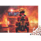 GAOYUCHUN 1000 Teile Puzzle für Erwachsene und Kinder ab 14 Jahren, Feuerwehraction, Klassisch, Jigsaw, Puzzle, 1 Set, 1000 Teile, 1 kg, 75x50 cm