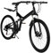 Levkitch 26 Zoll faltendes Mountainbike 21 Speed Einstellbares faltbares Fahrrad mit Dual Scheibenbremsen Kohlenstoffstahl Erwachsenes Fahrrad für Erwachsene kann 100KG unterstützen(Schwarz)