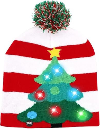 Weihnachtsmütze Led, Weihnachtsmütze, Weihnachtsmützen, Weihnachtsmütze Mit Licht, Led Weihnachtsmütze, Mütze Mit Led Licht, Weihnachtsmütze (B
