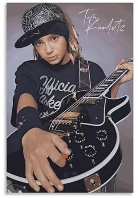 JDDVJOWN Tom Kaulitz Charakter-Poster, kreativ, moderne Kunst, Wanddekoration, Vintage-Ölgemälde, Druck-Design, Poster, Portrait, Kunstdruck, Zeichnung, Wandbild, Kunst, modernes Pop-Poster,