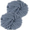 Hengrongshen Dicke Wolle Dickes Garn 2 Stück 500g, Chunky Yarn, Chunky Wool, Armstricken Wolle zum Häkeln für Decke XXL Riesen Wolle Perfekt zum Weben von Schals Mützen Haustier Nest - Dunkel Grau