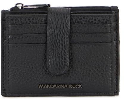 Mandarina Duck Mellow Leather Wallet, Women's Travel Accessories, One Size, Black, One Size