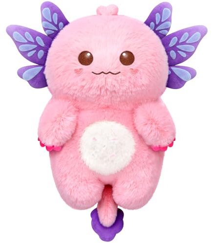Axolotl - Animales de peluche para microondas, sin perfume, 0.95 libras, almohadilla térmica de roca volcánica, calor duradero, ajuste perfecto, calambres menstruales, alivio del estrés, regalos para