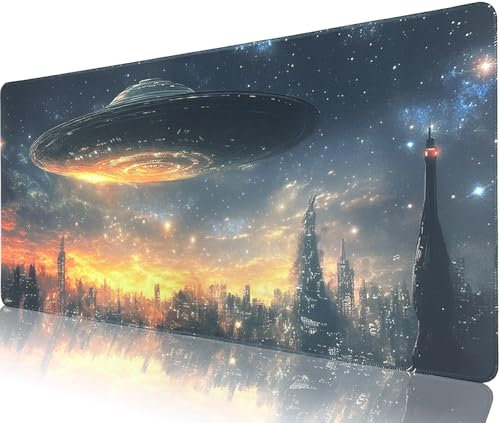 TempFoo Gaming Mouse Pad, XXL Large Desk Mat 40x90x0.3cm - Waterproof Long Mousepad, for Home Office Desks Computer Keyboard Laptop Protector Decor Accessories Black