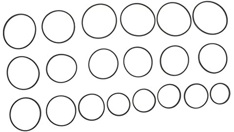 OSALADI 20pcs Cassette Tape Machine Belts and Dvd Drive Rubber Belts for Recorder Repair Maintenance Mixed Sizes 110-145mm Suitable for Video and Audio Devices