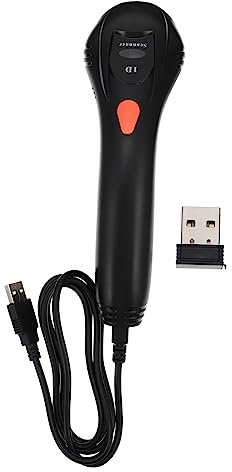 Angoily Scanner De Codes-Barres sans Fil Et USB pour Et Entrepôt Lecteur QR Compact Et Pratique